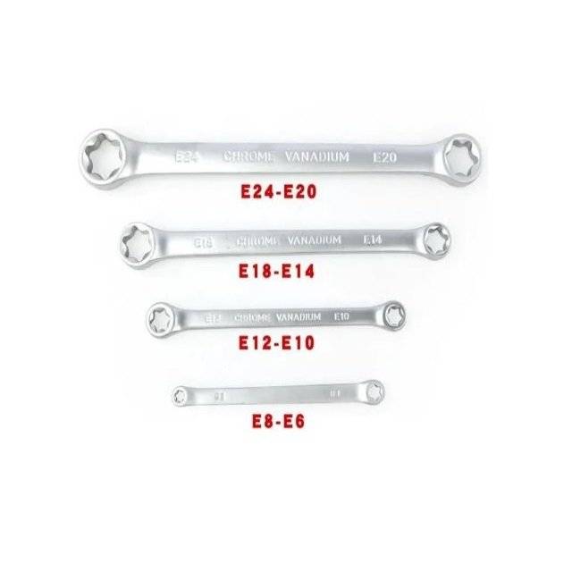 Chei inelare Torx E6-E24 profesionale,Chei torx Crv ,Set 4 piese