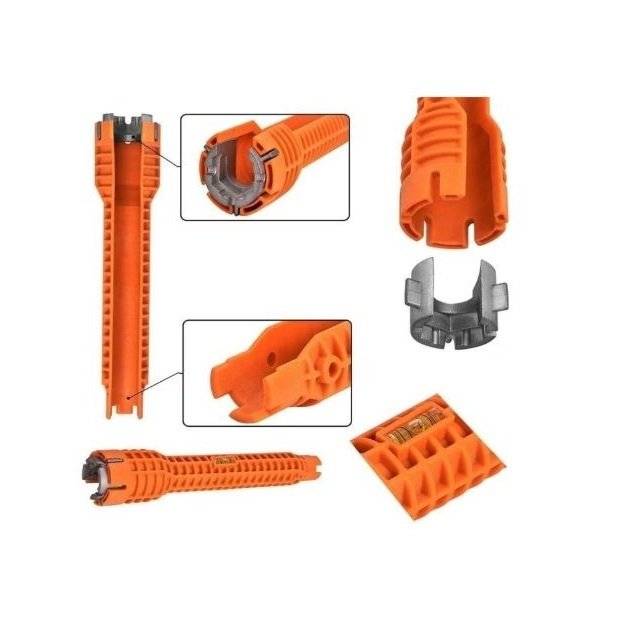 Cheie multifunctionala pentru instalatii sanitare ,Extractor pentru tevi, surub cu cap dublu 1/2-3/4 ,Set 2 piese