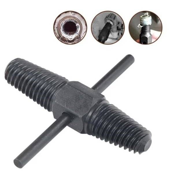 Cheie multifunctionala pentru instalatii sanitare ,Extractor pentru tevi, surub cu cap dublu 1/2-3/4 ,Set 2 piese