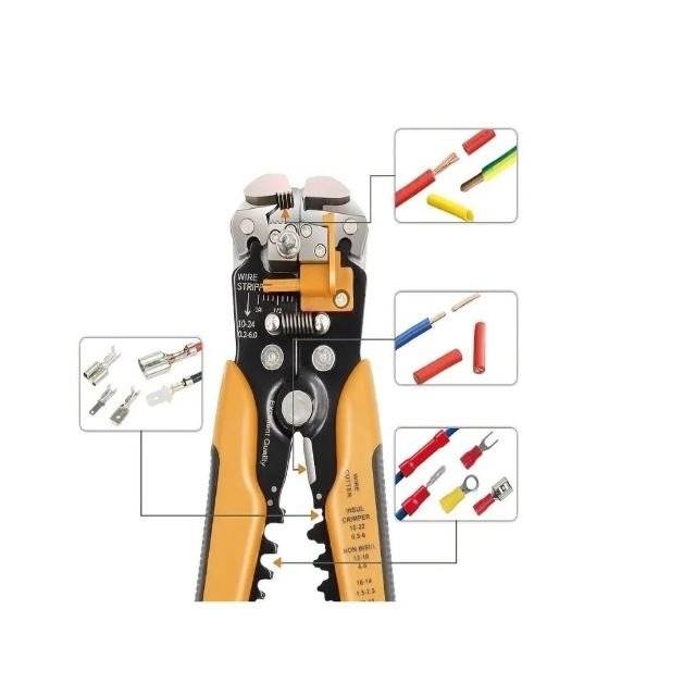 Cleste Multifunctional, Dezizolat Cablu Electric, Automat, Sertizat Papuci, Izolati, Neizolati