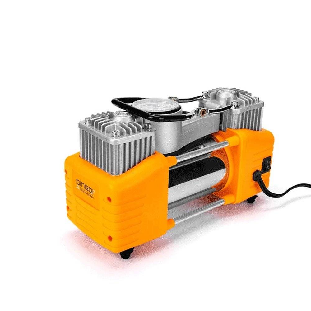 Compresor auto profesional 2 cilindri, 180 W, 150 PSI, Debit 40 L/min, Lanterna, Adaptoare incluse, Umflare rapida, 12V