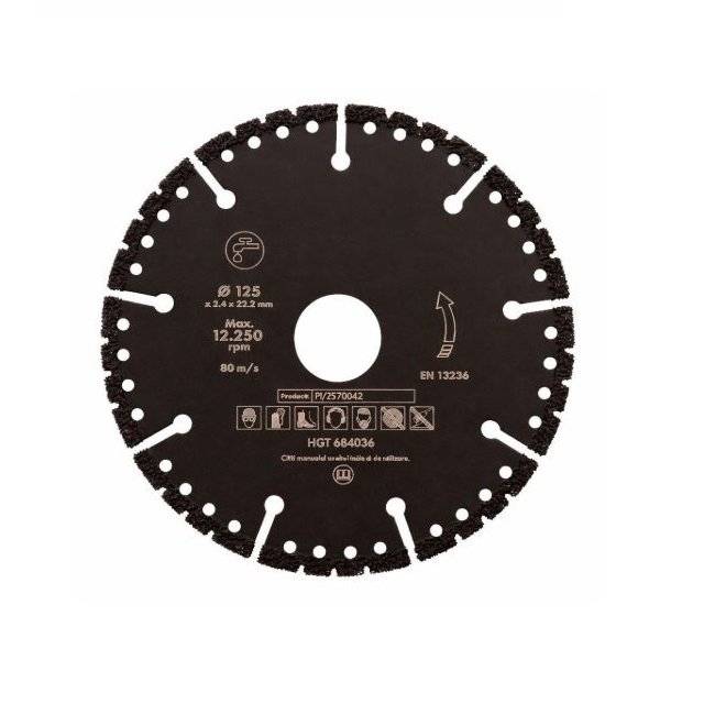 Disc Diamantat Profesional pentru Debitare Sticlă și Beton ,Diametru 125 mm