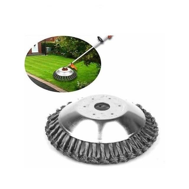 Disc pentru motocoasa/trimmer,Perie sarma, tip cupa, cu toroane, diametru 200 mm