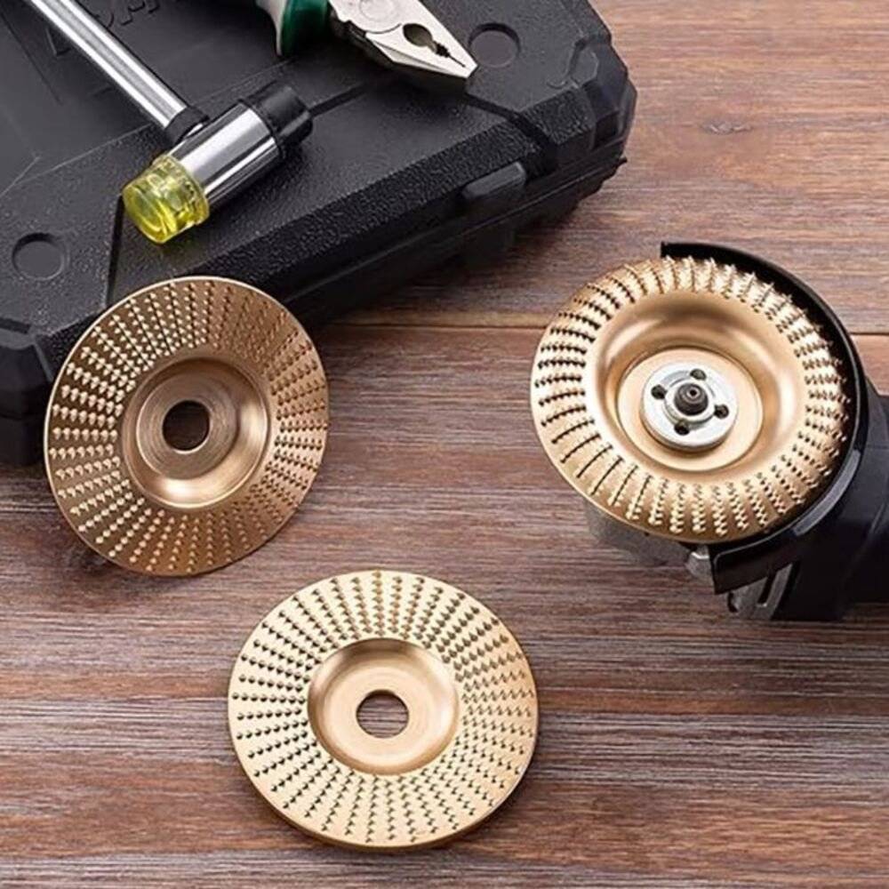 Disc slefuit,modelat,sculptura lemn ,diametru 125 mm ,set 3 modele