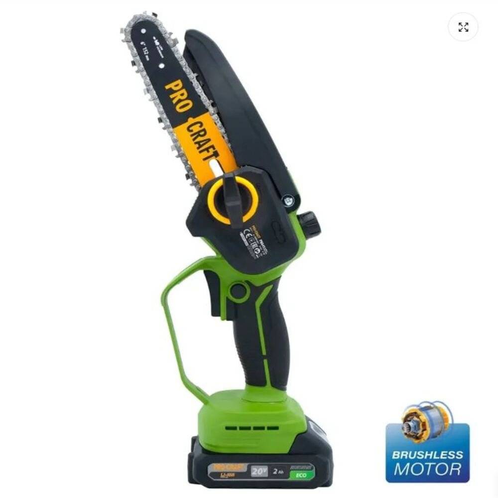 Fierastrau cu lant si acumulator PKA45 Brushless, ungere automata, 2 lame 6 si 8, 2 lanturi, acumulator 20V