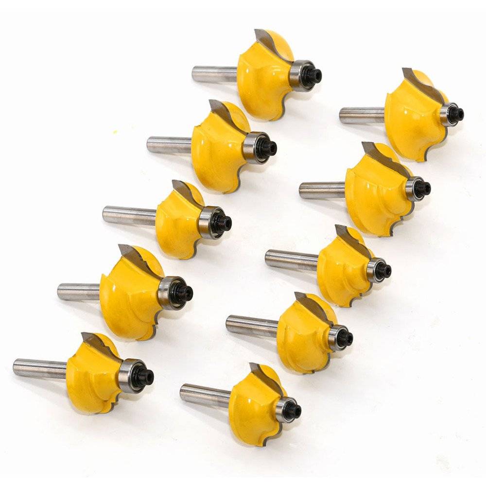 Freze Lemn Profilate pentru Oberfreza Profesionale, Set 50 Piese, Tija 8 mm, Freze TCT pentru Lemn