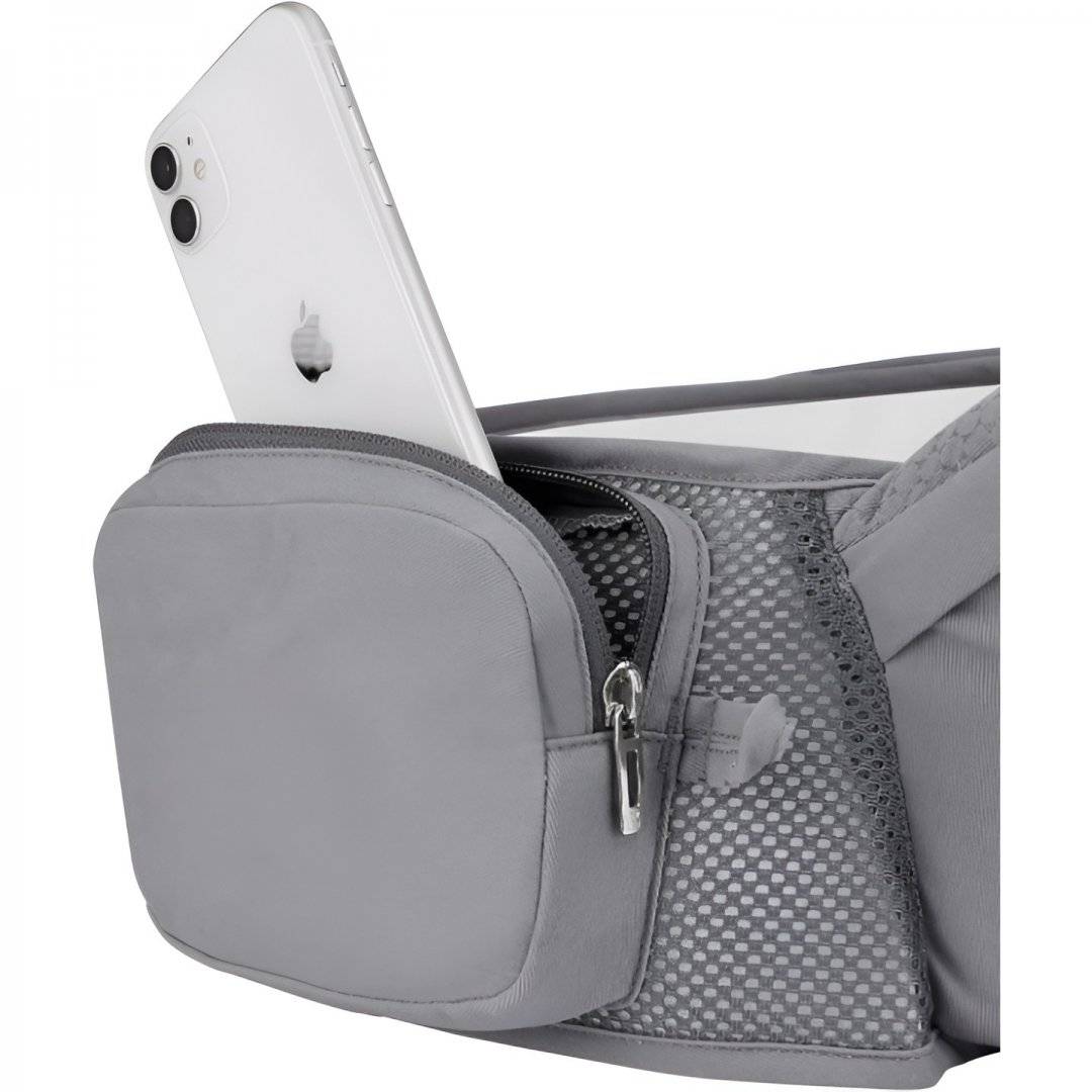 Marsupiu Ergonomic 3 în 1 pentru Bebelusi si Copii, 0-36 Luni, Bretele Reglabile, Gri