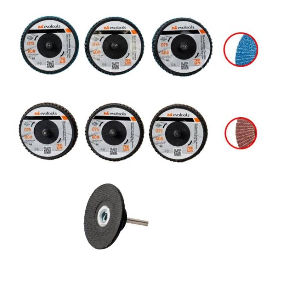 Mini Discuri Slefuit Lustruit Polizat pentru Bormasina ,75 mm ,Set 6 Piese ,Lemn Metal Inox