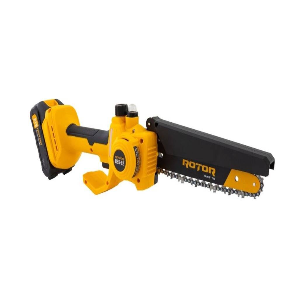 Mini Drujba cu Acumulator 8 Inch 21V Brushless | 2 Acumulatori 2Ah | Fierastrau Electric cu Lant