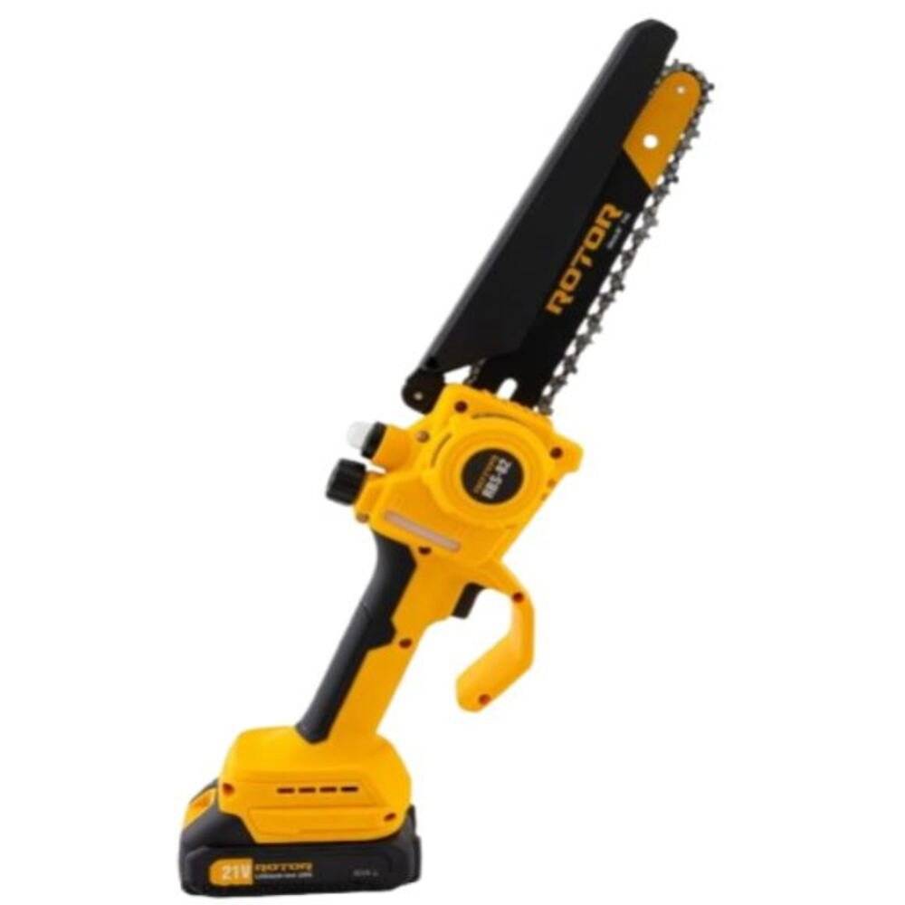 Mini Drujba cu Acumulator 8 Inch 21V Brushless | 2 Acumulatori 2Ah | Fierastrau Electric cu Lant