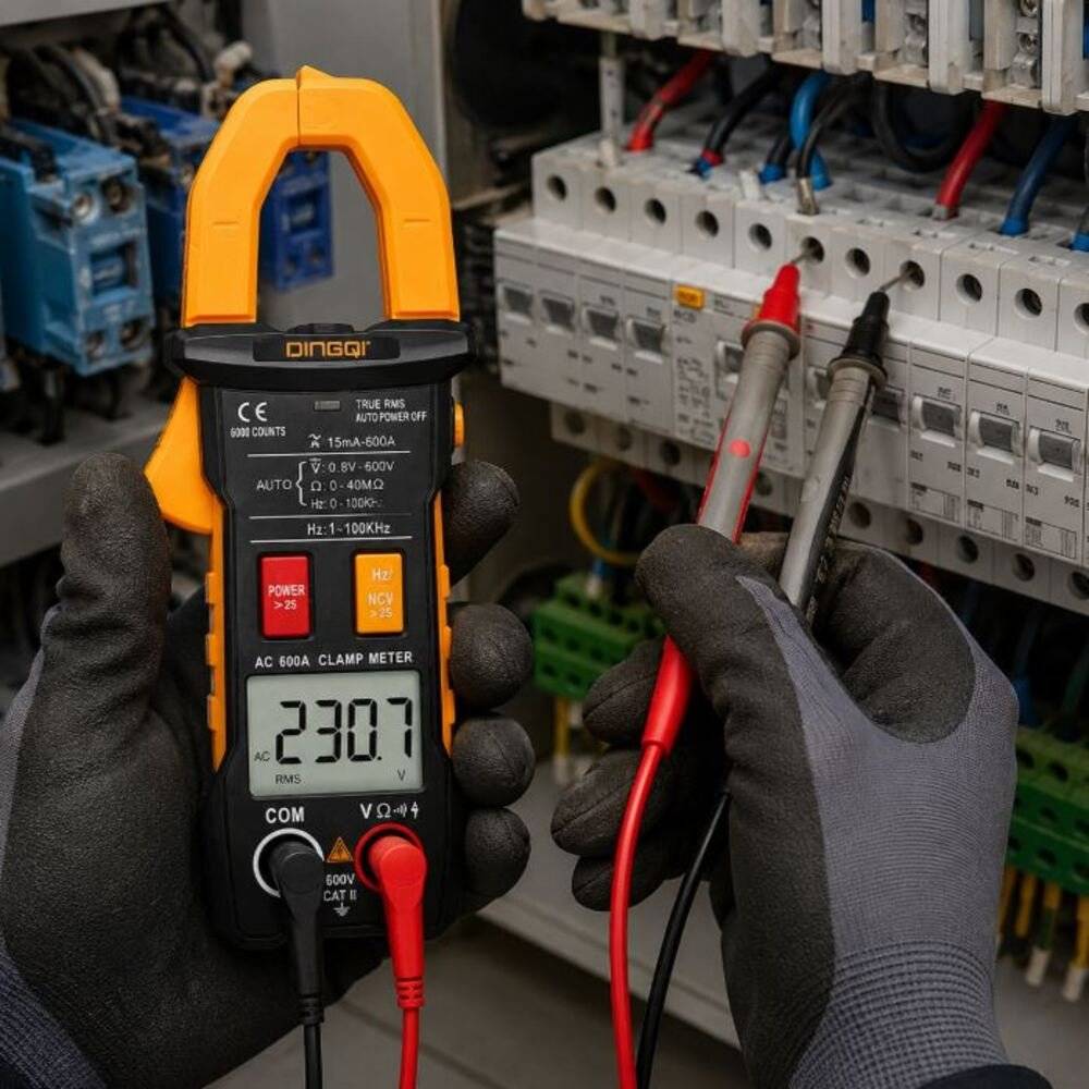Multimetru Digital cu Cleste Ampermetric True RMS 600A Auto Range NCV
