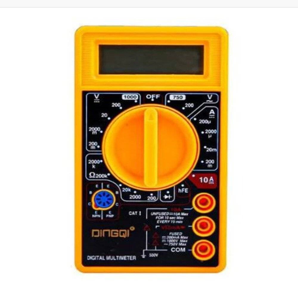 Multimetru Digital Profesional cu Afisaj LCD, Tester Electric pentru Masurarea Tensiunii, Curentului si Rezistentei
