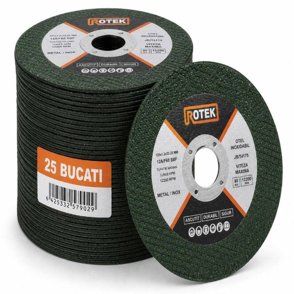 Pachet 36 Discuri pentru Flex 125 mm – Debitare, Slefuire, Polizare si Lustruire