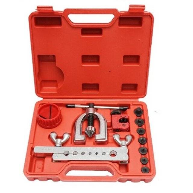 Presa bercuit debitat conducte tevi ,taietor teava ,set 11 piese