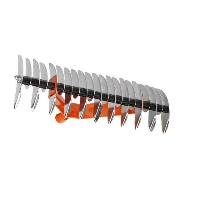 Scarificator de iarba, Aerator manual pentru gazon profesional, Aerator gazon dublu, 34 de dinti