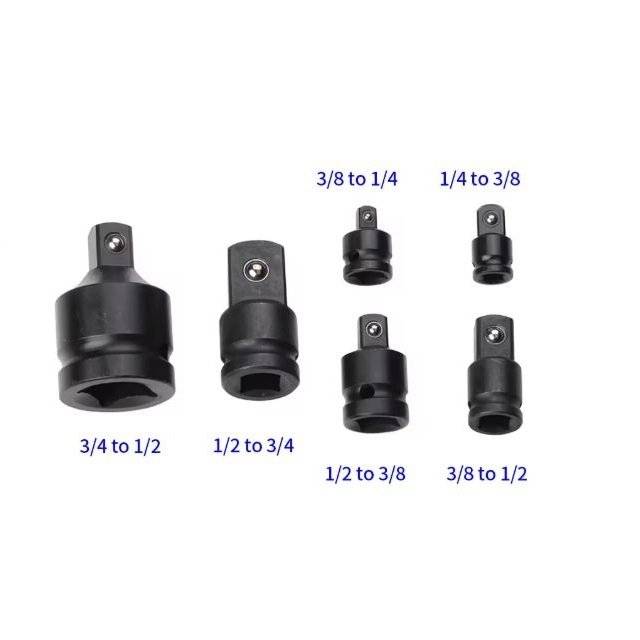 Set adaptoare reductii de impact pentru chei tubulare, 6 piese
