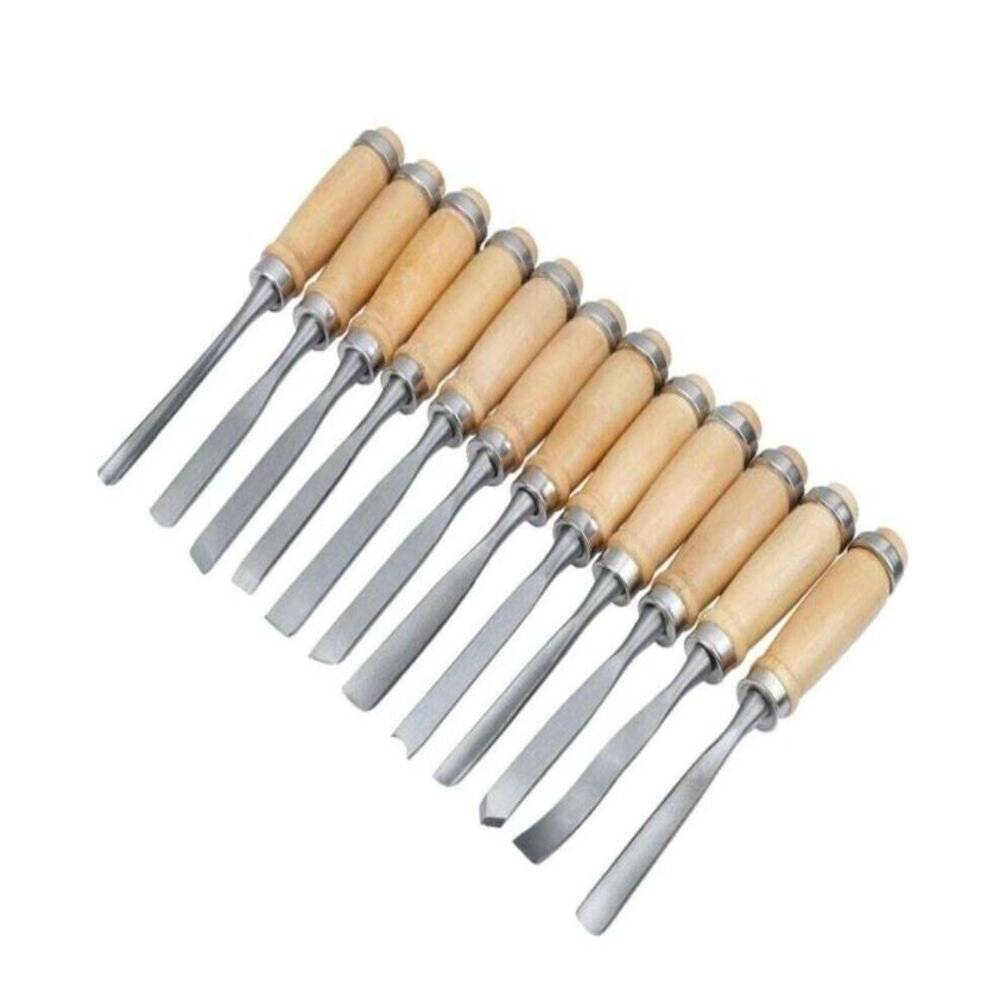 Set dalti sculptura lemn , 12 bucati