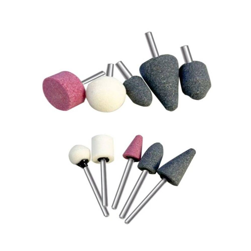 Set Pietre pentru Biax, Set 10 Piese, Diverse Forme, Tija 3 mm si 6 mm