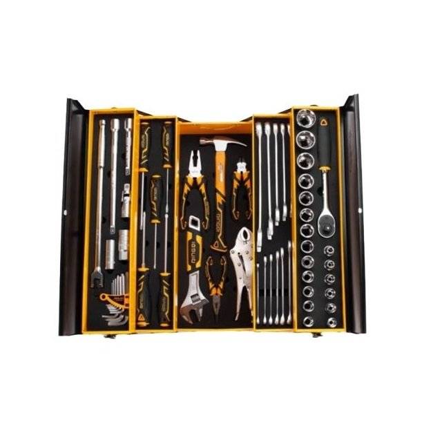 Set unelte 59 piese Cr-V | Trusă profesională cu clichet 1/2”