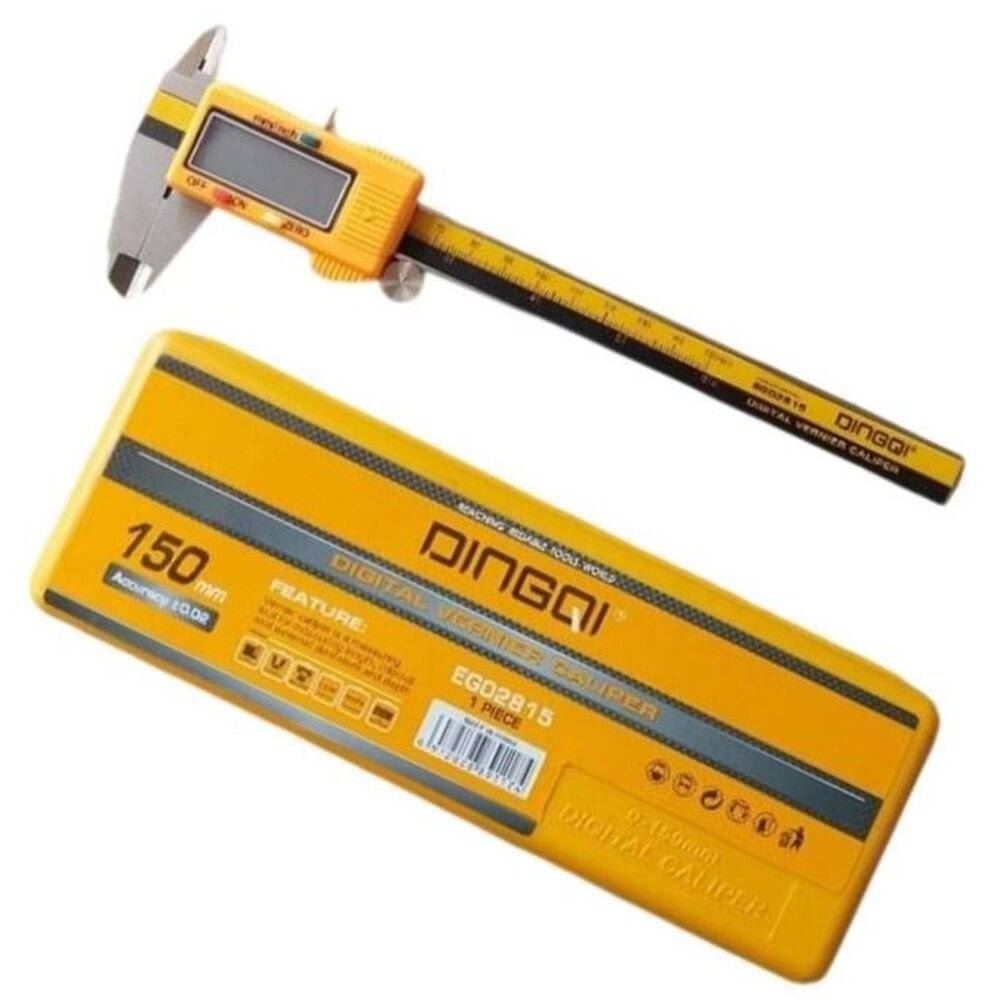 Subler electronic profesional 150 mm din inox, precizie 0.02 mm, display LCD, baterie inclusa, cutie depozitare
