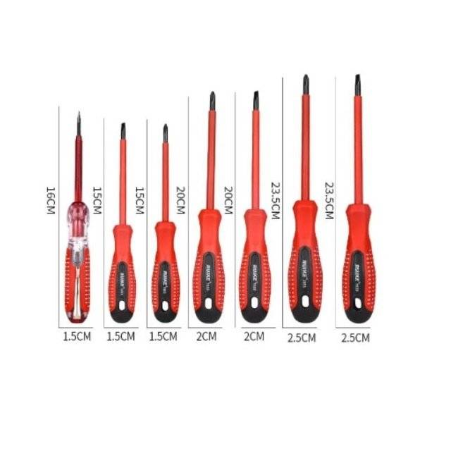 Surubelnite electrician profesionale ,creion tensiune ,set 7 piese