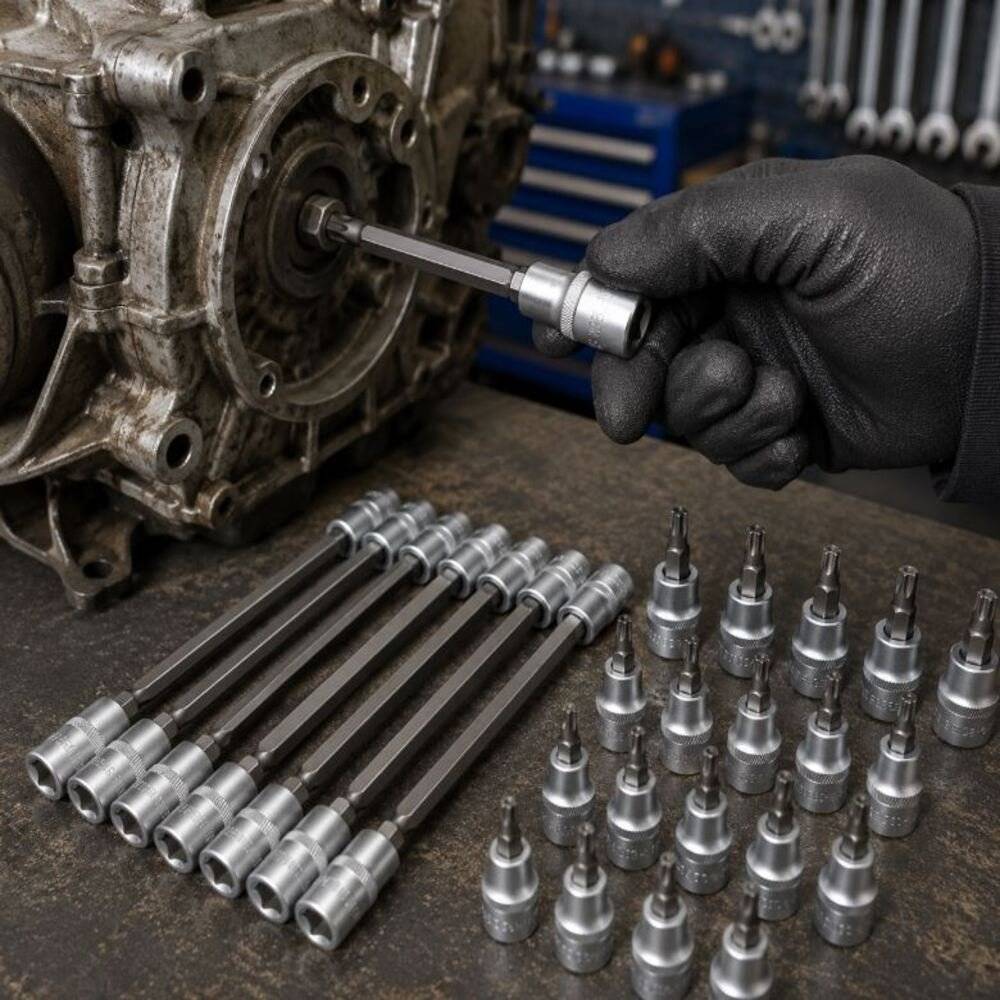 Trusa Biti Torx Profesionala, Set 32 Piese, 1/2, Cr-V