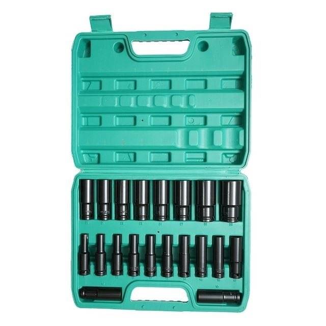Trusa chei tubulare impact profesionala lungi ,dimensiuni 8-32mm ,set 20 piese