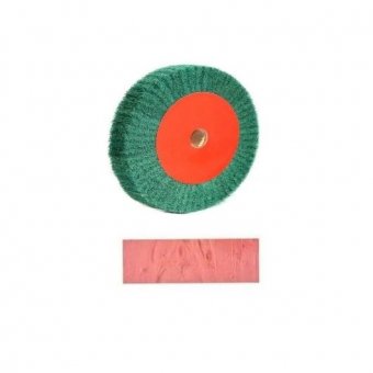 Disc slefuit polizat metal si lemn cu pasta roz , diametrul 125 mm