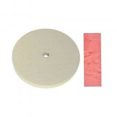 Disc perie pasla slefuit D 125 mm + pasta roz lustruit