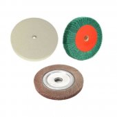 Discuri slefuit lemn si metal ,disc pasla alba d 150 mm ,disc verde d 150 mm ,disc lamelar smirghel d 110mm ,pachet 3 piese