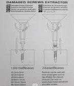 Extractoare suruburi rupte,uzate ,prezoane ,dimensiuni 3-20 mm ,set 6 piese