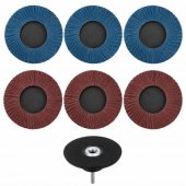 Mini Discuri Slefuit Lustruit Polizat pentru Bormasina ,75 mm ,Set 6 Piese ,Lemn Metal Inox