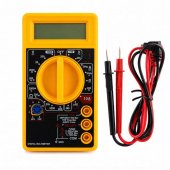 Multimetru Digital Profesional cu Afisaj LCD, Tester Electric pentru Masurarea Tensiunii, Curentului si Rezistentei