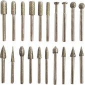Set Freze Diamantate 20 Piese | Prindere 6 mm | Trusa Profesionala Gravare si Slefuire