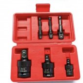 Set profesional adaptoare si reductii tubulare de impact 6 piese Cr-Mo 1/4